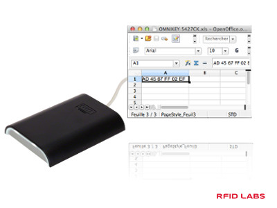 Lecteur de Badge RFID USB HID OMNIKEY programmable émulation clavier WEDGE
