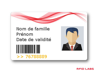 Carte RFID personnalisable